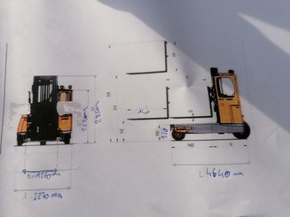 Empilhador lateral AMLIFT C50-14/55 AMLAT
