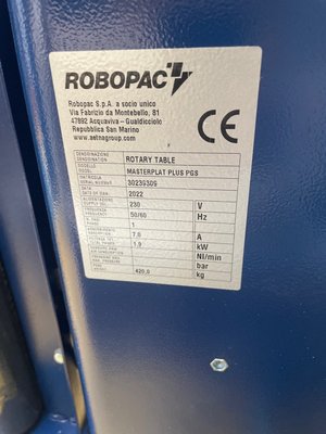 Filmadora Robopac MASTERPLAT PLUS PGS Pré-étirage fixe - 1