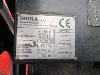 Empilhador de contrapeso 4 rodas Mora M180C