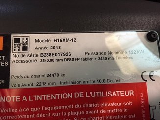 Empilhador de contrapeso 4 rodas Hyster H16XM-12