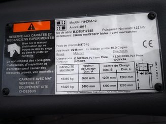 Empilhador de contrapeso 4 rodas Hyster H16XM-12