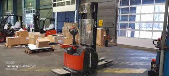 Levantador com plataforma dobrável Hangcha CDD16-AZ3S-L