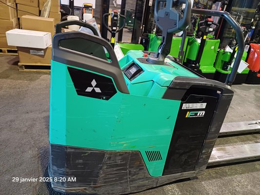 Porta-paletes eléctrico com condutor transportado Mitsubishi PBF25N3R MITSUBISHI - 1