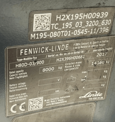 Empilhador de contrapeso 4 rodas Fenwick H80 EVO