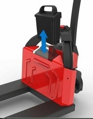 Porta-paletes eléctrico com condutor a pé Hangcha CBD12 PLUS Lithium - 2