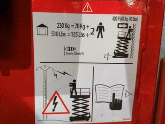 Elevadores de tesoura Hangcha 100XENS