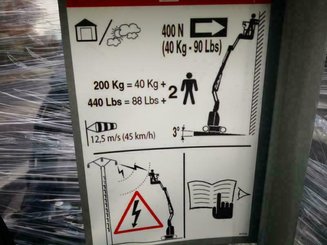 Plataforma de braço articulado Hangcha GTHZ170