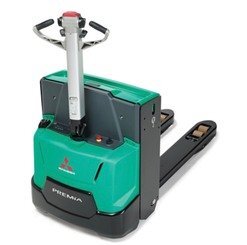Porta-paletes eléctrico com condutor a pé Mitsubishi PBP16N2 - ACCOMPAGNANT