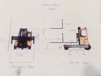 Empilhador lateral Hubtex DQ30-G