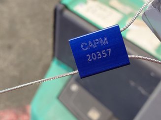 Porta-paletes eléctrico com condutor a pé Mitsubishi PBP20N2E