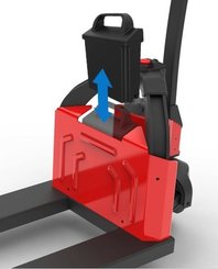 Porta-paletes eléctrico com condutor a pé Hangcha CBD12 PLUS Lithium - 2