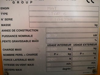 Plataforma com mastro vertical Haulotte STAR6 - 10