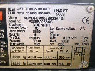 Empilhador de contrapeso 4 rodas Hyster H4.00FT5