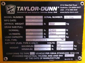 Tractor industrial Taylor Dunn TT-316-36  - 9