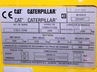 Empilhador de contrapeso 3 rodas Caterpillar EP20NT - 5