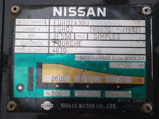 Empilhador de contrapeso 4 rodas Nissan EGH02A30U - 6