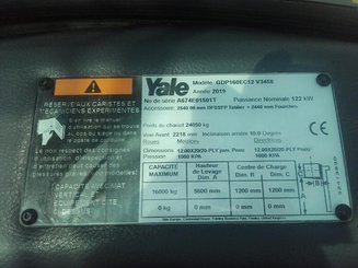 Empilhador de contrapeso 4 rodas Yale GDP160EC12 - 7