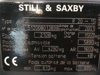 Empilhador de contrapeso 3 rodas STILL R20-15 - 9