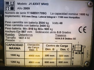Empilhador de contrapeso 3 rodas Hyster J1.6XNT MW - 7