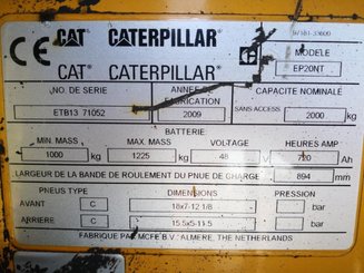Empilhador de contrapeso 3 rodas Caterpillar EP20NT - 5