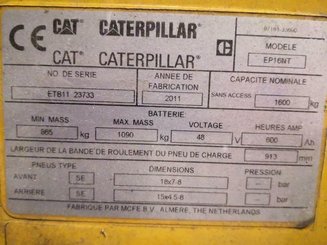 Empilhador de contrapeso 3 rodas Caterpillar EP16NT - 8