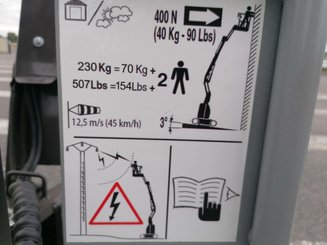 Plataforma de braço articulado Hangcha GTHZ170C