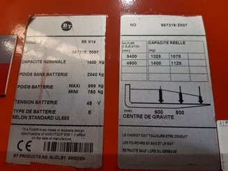 Empilhador retráctil BT RRM14 - 8