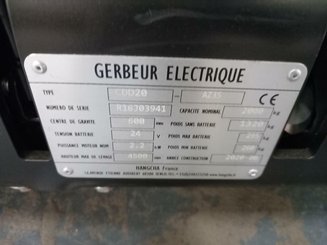 Levantador com plataforma dobrável Hangcha CDD20 AZ3S - 5