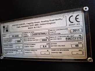 Empilhador retráctil Hyster R1.6H
