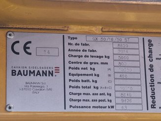 Empilhador lateral Baumann GX50/16/50 ST