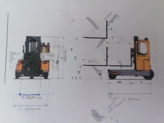 Empilhador retráctil de 4 direcções AMLIFT C40-12/55