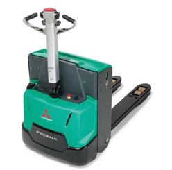 Porta-paletes eléctrico com condutor a pé Mitsubishi PBP16N2 - ACCOMPAGNANT