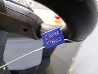 Porta-paletes eléctrico com condutor a pé OMG 330K - 9