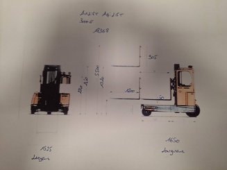 Empilhador retráctil de 4 direcções AMLIFT AGILIFT 3000E - 24